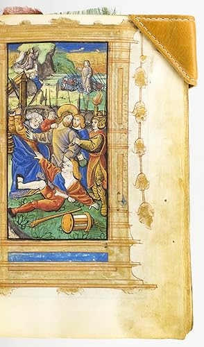 A PRINTED BOOK OF HOURS ON VELLUM, IN LATIN AND FRENCH. USE OF ROME