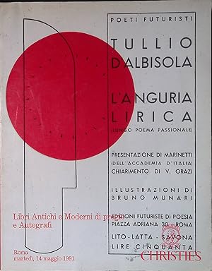 Christie's Roma. Libri antichi e moderni di pregio e autografi. 14 Maggio 1991