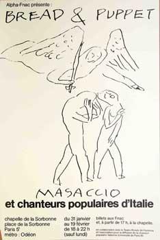 Masaccio et chanteurs populaires d'italie.