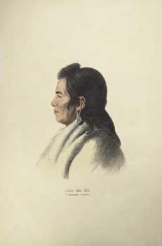 SHA-HA-KA / A MANDAN CHIEF. from History of the Indian Tribes of North America. (First edition)