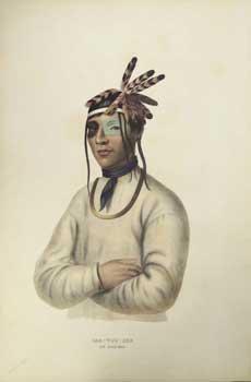 CAA-TOU-SEE / AN OJIBWAY from History of the Indian Tribes of North America. (First edition)