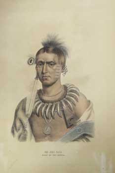 MA HAS KAH / CHIEF OF THE IOWAYS. from History of the Indian Tribes of North America. (First edit...