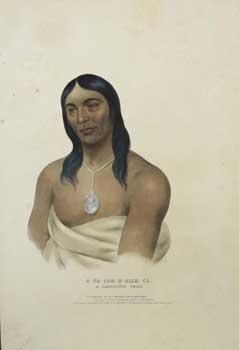 Image du vendeur pour A-Na-cam-E-Gish-Ca, a Chippeway chief from History of the Indian Tribes of North America. (First edition) mis en vente par Wittenborn Art Books