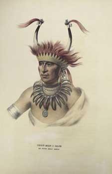 CHON-MON-I-CASE / AN OTTO HALF CHIEF from History of the Indian Tribes of North America. (First e...
