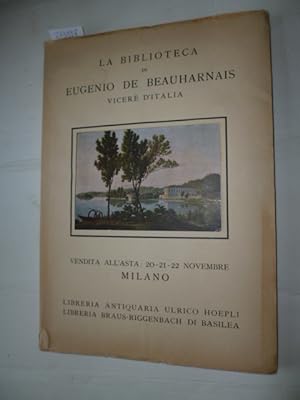La Bibliotheca die Eugenio de Beauharnais vicere d'italia - Parte II - Esposizione dal 12 al 19 N...