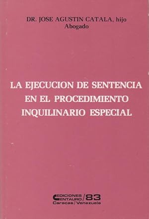 Bild des Verkufers fr La Ejecucion de Sentencia en el Procedimiento Inquilinario Especial zum Verkauf von Kaaterskill Books, ABAA/ILAB