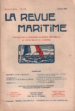 Imagen del vendedor de La revue maritime n 139 a la venta por librairie philippe arnaiz