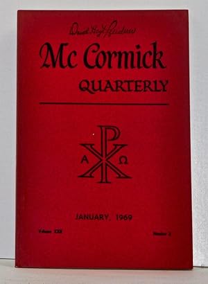 Image du vendeur pour McCormick Quarterly, Volume 22, Number 2 (January 1969) mis en vente par Cat's Cradle Books