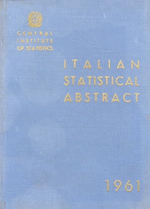 Bild des Verkufers fr Italian statistical abstract. 1961. zum Verkauf von Libreria Oreste Gozzini snc