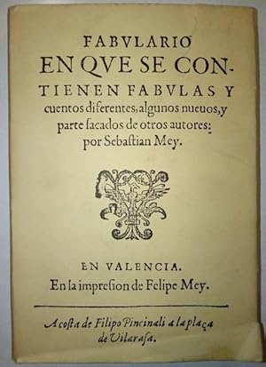 Imagen del vendedor de Fabulario. a la venta por ARREBATO LIBROS