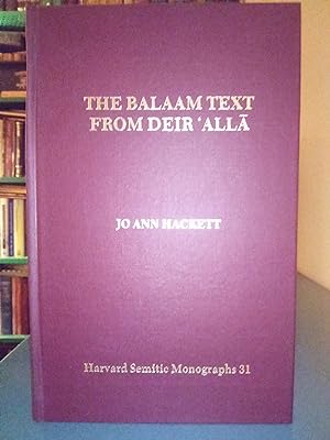 Seller image for The Balaam Text From Deir 'Alla for sale by Library of Religious Thought