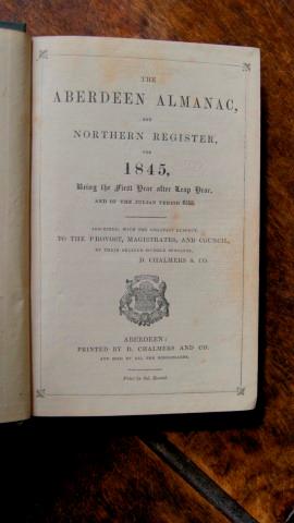 The Aberdeen Almanac, and Northern Register, for 1845