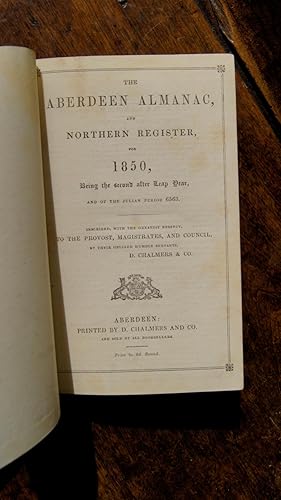 The Aberdeen Almanac, and Northern Register, for 1850