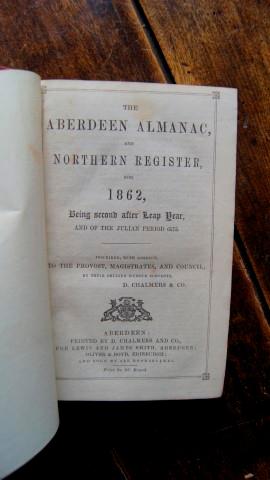 The Aberdeen Almanac, and Northern Register, for 1862