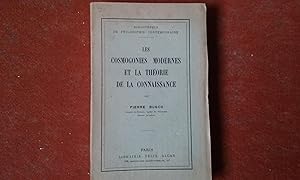 Les cosmogonies modernes et la théorie de la connaissance