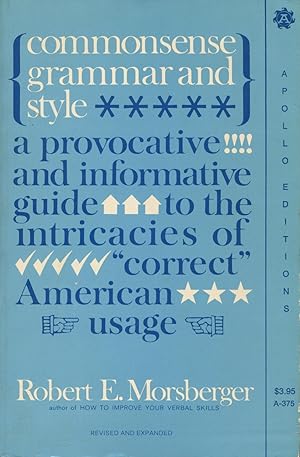 Seller image for Commonsense Grammar And Style for sale by Kenneth A. Himber