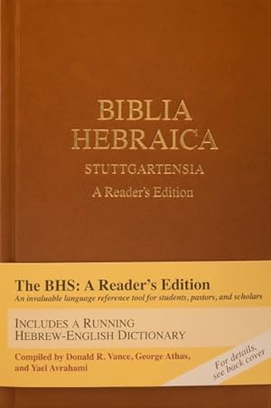 Immagine del venditore per Biblia Hebraica Stuttgartensia : A Reader's Edition -Language: hebrew venduto da GreatBookPrices