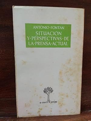 Imagen del vendedor de Situacin y perspectivas de la prensa actual a la venta por Libros Antuano