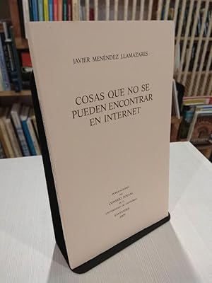 Imagen del vendedor de Cosas que no se pueden encontrar en Internet a la venta por Libros Antuano