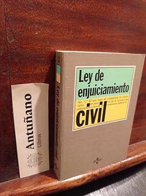 Image du vendeur pour Ley De Enjuiciamiento Civil mis en vente par Libros Antuano