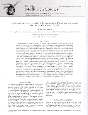 Systematics and phylogeography of Cerion sensu stricto (Pulmonata: Cerionidae) from Aruba, Curaça...