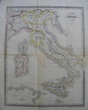 Carta dellItalia nel 1849.