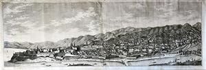 Vue de la Ville de Genes du cotè de Bisagno / Veduta della città di Genova dalla parte del Bisagno.