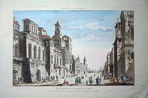 Imagen del vendedor de Vue perspective de la Grande Rue de Naples. a la venta por BOTTEGHINA D'ARTE GALLERIA KPROS