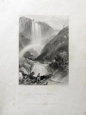 Bild des Verkufers fr Falls of Terni. zum Verkauf von BOTTEGHINA D'ARTE GALLERIA KPROS