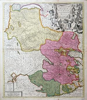 Les estats de Savoye, Piemont et le Comté de Nice.