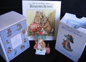 Grouping: "My Little Book About Benjamin Bunny" with "Benjamin Bunny" 3 1/2" figurine # 199540 by...