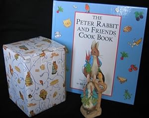 Seller image for Grouping: "The Peter Rabbit and Friends Cook Book" with "Peter Rabbit with Carrots" 3 1/2" figurine # 284238 by "The Border Fine Arts Studios" for sale by Nessa Books