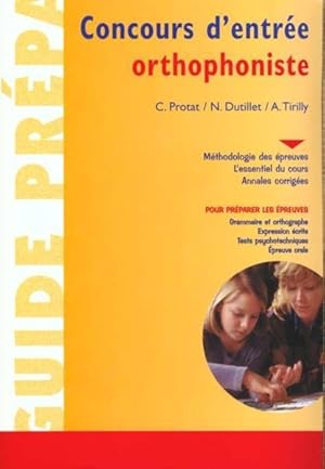 Seller image for Concours d'entre orthophoniste for sale by Chapitre.com : livres et presse ancienne
