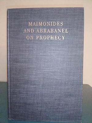 Bild des Verkufers fr Maimonides and Abrabanel on Prophecy zum Verkauf von Library of Religious Thought