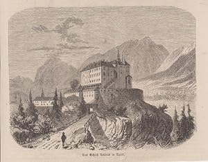 Orig Holzstich Das Schloß Ambras - Tirol von o. A.