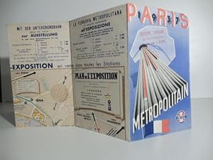 Paris metropolitan. Plans de Paris et de l'exposition offert par le chemin de fer metropolitain