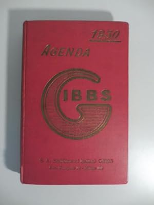 Agenda Gibbs. 1930. S. A. stabilimenti italiani Gibbs. Milano. (Agenda pubblicitaria)