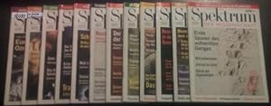12 Hefte Spektrum der Wissenschaft Jahrgang 1999