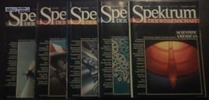 5 Hefte Spektrum der Wissenschaft Jahrgang 1986