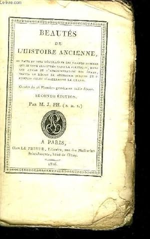Seller image for BEAUTES DE L'HISTOIRE ANCIENNE / 2e EDITION for sale by Le-Livre