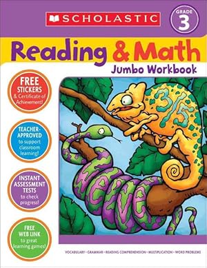 Imagen del vendedor de Reading & Math Jumbo Workbook: Grade 3 (Paperback) a la venta por AussieBookSeller