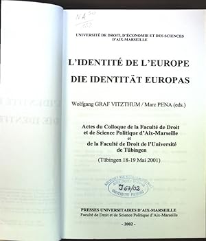 Seller image for L'identit de l'Europe / Die Identitt Europas; for sale by books4less (Versandantiquariat Petra Gros GmbH & Co. KG)