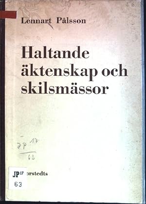 Haltande äktenskap och skilsmässor