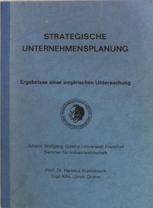 Seller image for Strategische Unternehmensplanung: Ergebnisse einer empirischen Untersuchung. for sale by books4less (Versandantiquariat Petra Gros GmbH & Co. KG)