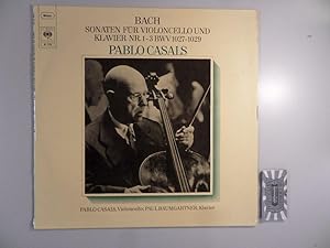 Immagine del venditore per Bach: Sonaten fr Violoncello und Klavier Nr. 1-3 BWV 1027-1029 [Vinyl, LP, 61770]. venduto da Druckwaren Antiquariat