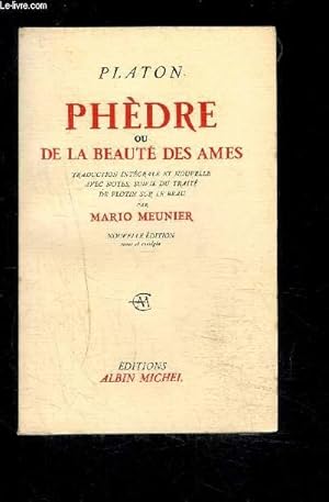 Bild des Verkufers fr PHEDRE OU DE LA BEAUTE DES AMES zum Verkauf von Le-Livre