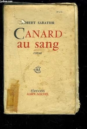 Image du vendeur pour CANARD AU SANG mis en vente par Le-Livre