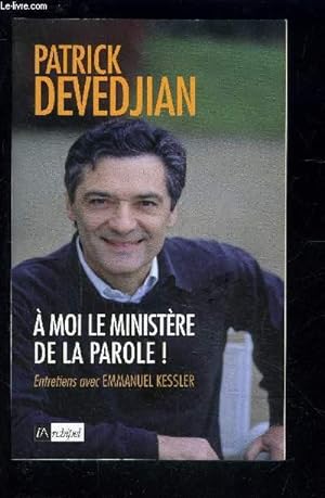 Image du vendeur pour A MOI LE MINISTERE DE LA PAROLE! mis en vente par Le-Livre