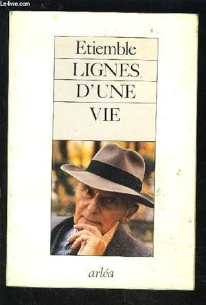 Bild des Verkufers fr LIGNES D UNE VIE- NAISSANCE A LA LITTERATURE OU LE MEURTRE DU PERE zum Verkauf von Le-Livre