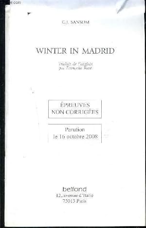 Seller image for UN HIVER A MADRID- WINTER IN MADRID- Epreuve non corriges - Parution le 16 octobre 2008 for sale by Le-Livre